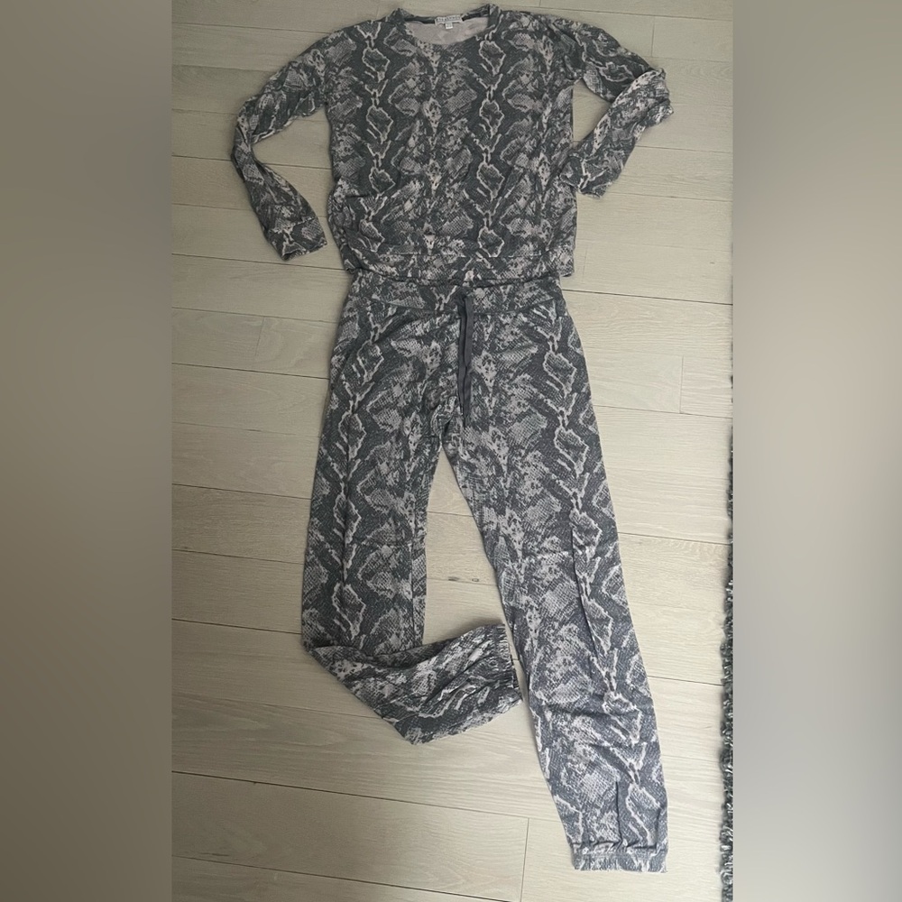 PJ Salvage Python Snakeskin Pajama PJ Lounge Set